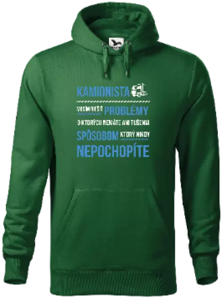 Pánska mikina Musím riešiť problémy - kamionista