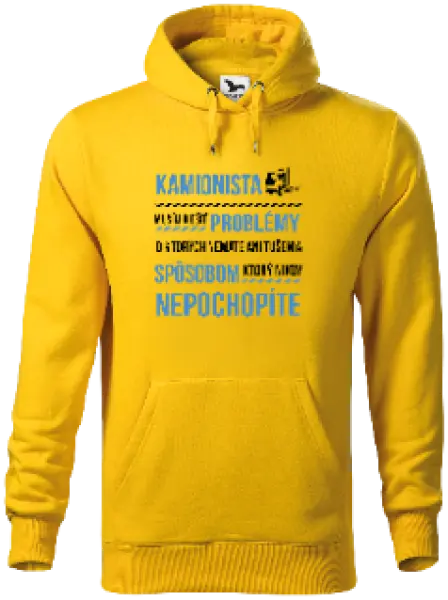 Pánska mikina Musím riešiť problémy - kamionista