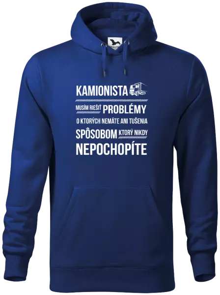 Pánska mikina Musím riešiť problémy - kamionista