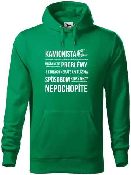Pánska mikina Musím riešiť problémy - kamionista