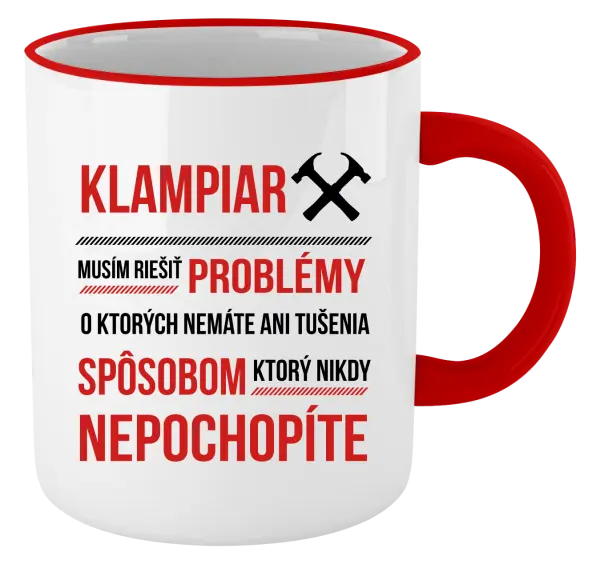 Hrnček Musím riešiť problémy- klampiar