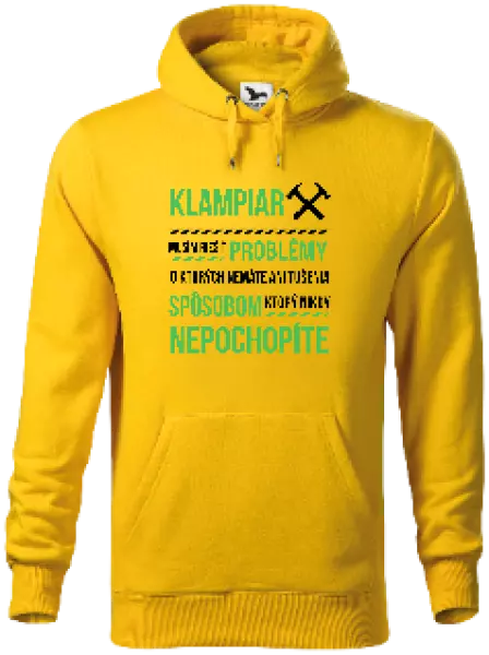 Pánska mikina Musím riešiť problémy- klampiar