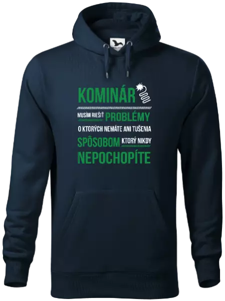 Pánska mikina Musím riešiť problémy - kominár