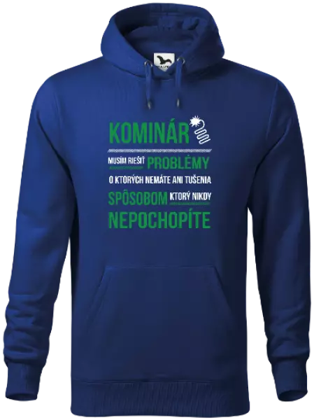 Pánska mikina Musím riešiť problémy - kominár