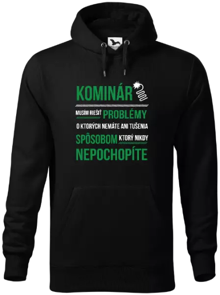 Pánska mikina Musím riešiť problémy - kominár