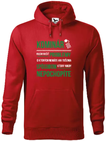 Pánska mikina Musím riešiť problémy - kominár