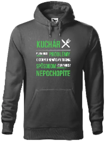 Pánska mikina Musím riešiť problémy - kuchár