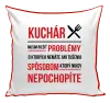 Vankúš Musím riešiť problémy - kuchár