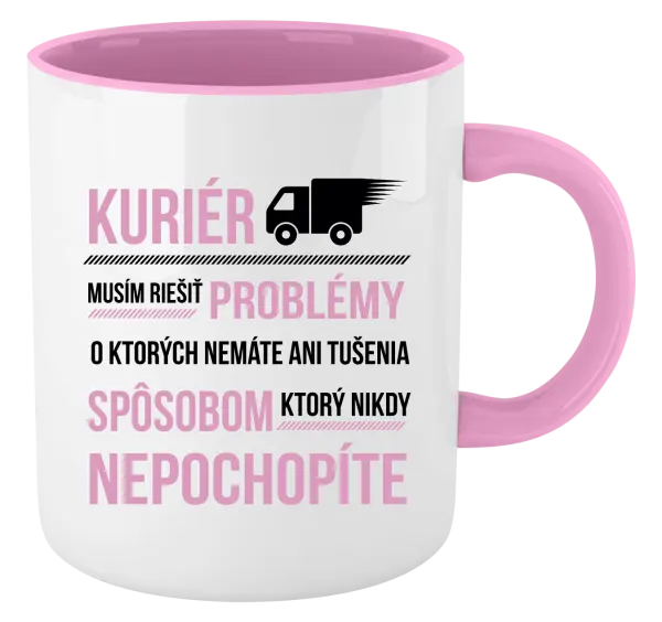 Hrnček  Musím riešiť problémy - kuriér 