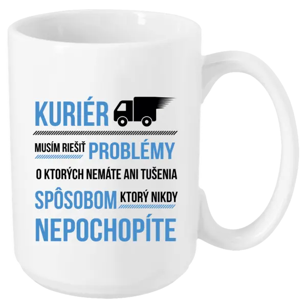 Hrnček Musím riešiť problémy - kuriér 