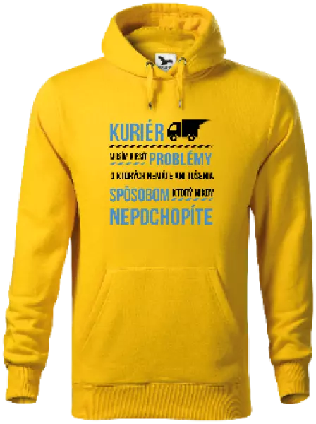 Pánska mikina Musím riešiť problémy - kuriér 