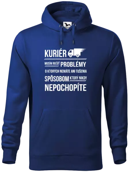 Pánska mikina Musím riešiť problémy - kuriér 