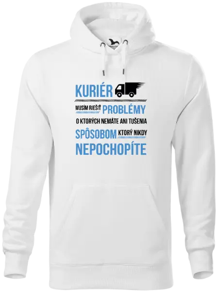 Pánska mikina Musím riešiť problémy - kuriér 