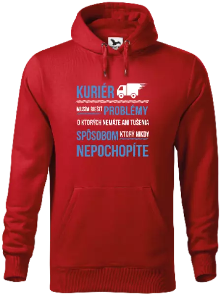Pánska mikina Musím riešiť problémy - kuriér 