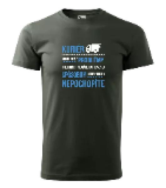 Pánske tričko Musím riešiť problémy - kuriér 