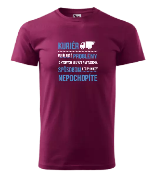 Pánske tričko Musím riešiť problémy - kuriér 