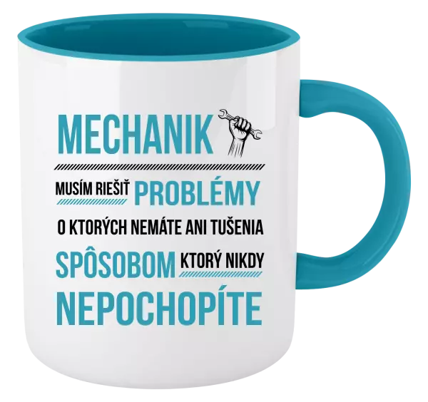 Hrnček  Musím riešiť problémy - mechanik