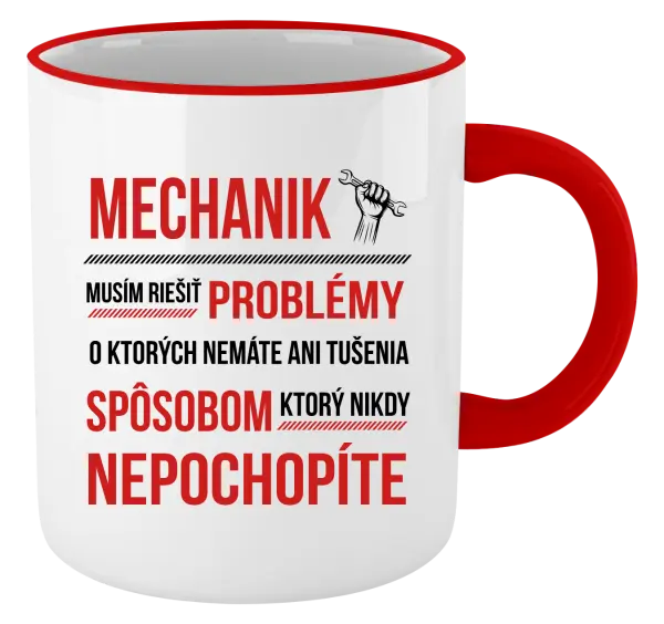 Hrnček Musím riešiť problémy - mechanik