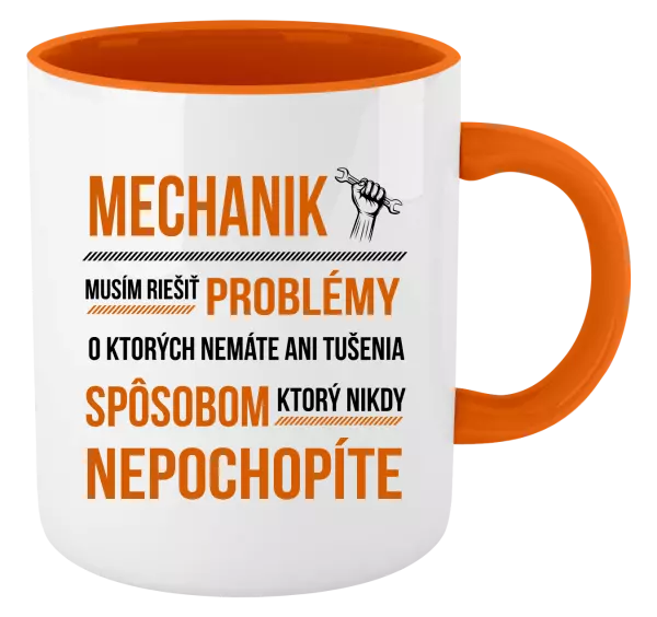 Hrnček  Musím riešiť problémy - mechanik