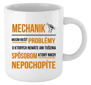 Hrnček Musím riešiť problémy - mechanik