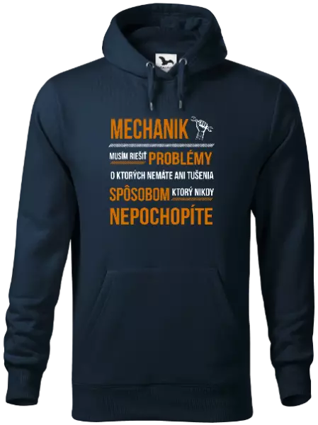 Pánska mikina Musím riešiť problémy - mechanik