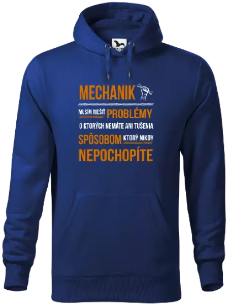 Pánska mikina Musím riešiť problémy - mechanik