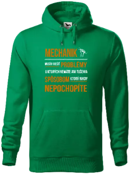Pánska mikina Musím riešiť problémy - mechanik