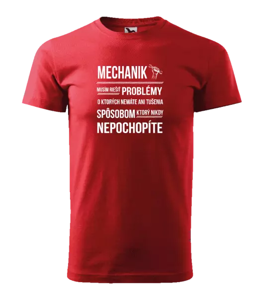Pánske tričko Musím riešiť problémy - mechanik