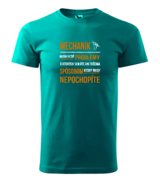 Pánske tričko Musím riešiť problémy - mechanik