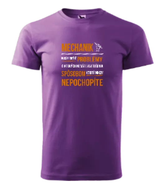 Pánske tričko Musím riešiť problémy - mechanik