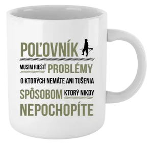 Hrnček Musím riešiť problémy - poľovník