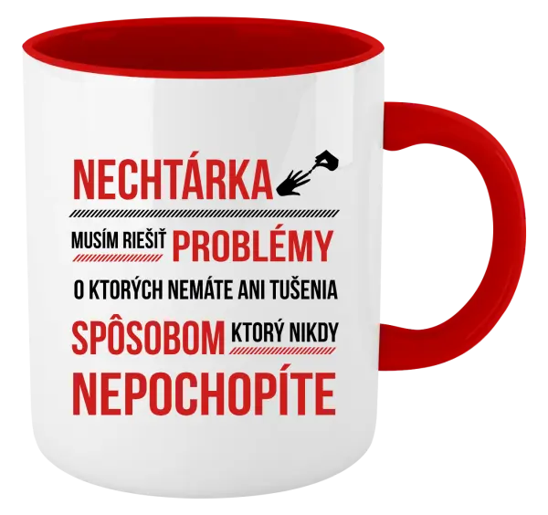 Hrnček  Musím riešiť problémy- nechtárka