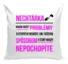 Vankúš Musím riešiť problémy- nechtárka