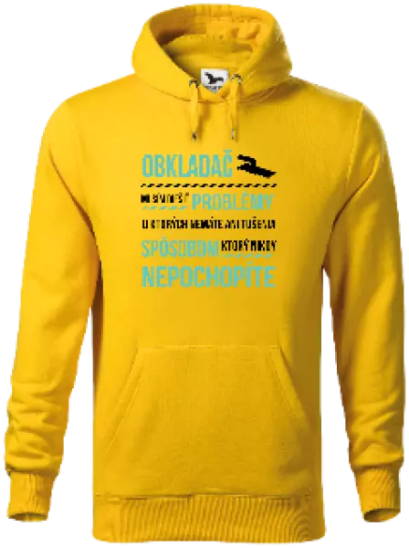 Pánska mikina Musím riešiť problémy - obkladač