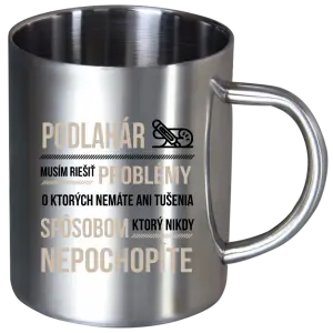 Nerezový hrnček Musím riešiť problémy - podlahár
