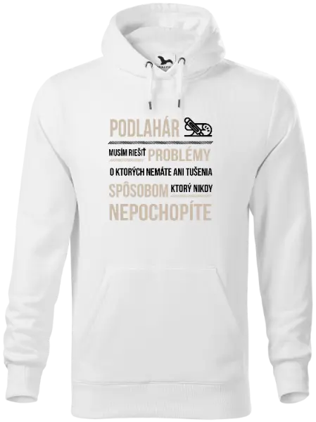 Pánska mikina Musím riešiť problémy - podlahár