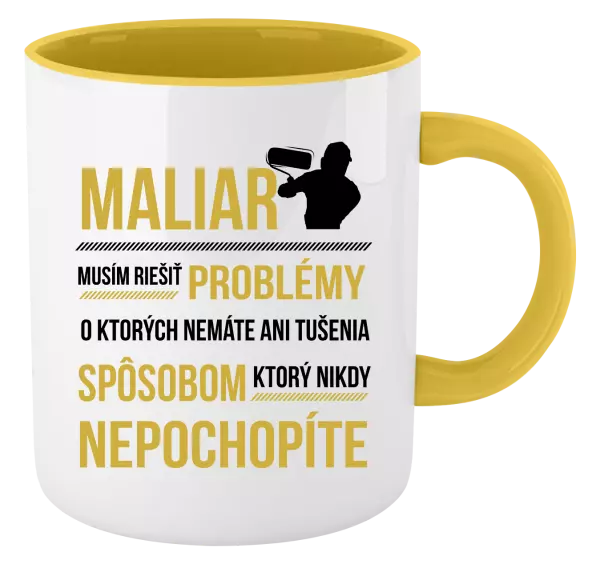 Hrnček  Musím riešiť problémy - maliar