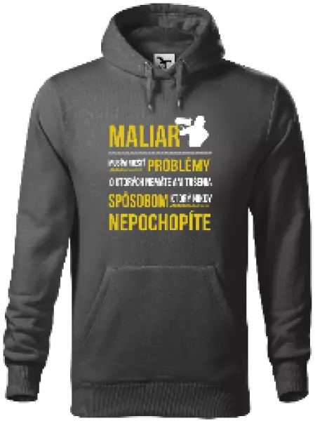 Pánska mikina Musím riešiť problémy - maliar