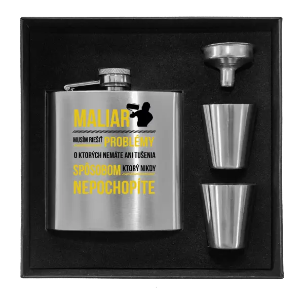 Ploskačka v krabičke Musím riešiť problémy - maliar