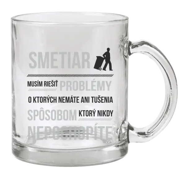 Hrnček Musím riešiť problémy - smetiar
