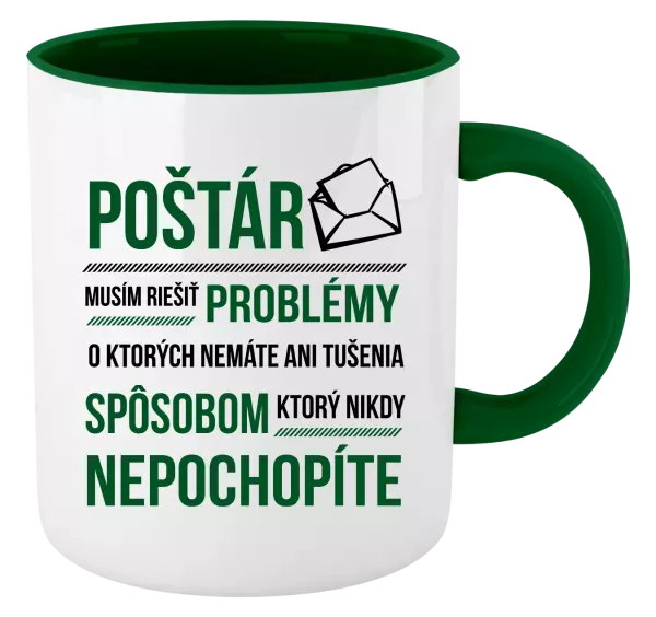 Hrnček  Musím riešiť problémy - poštár