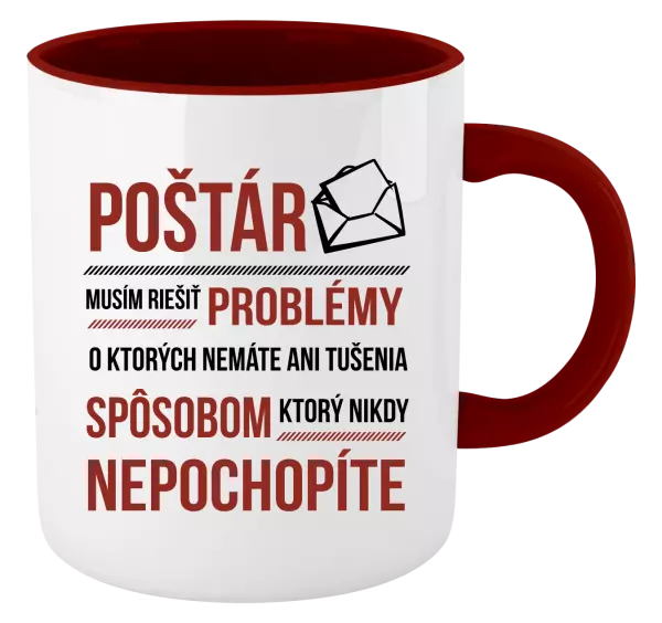 Hrnček  Musím riešiť problémy - poštár