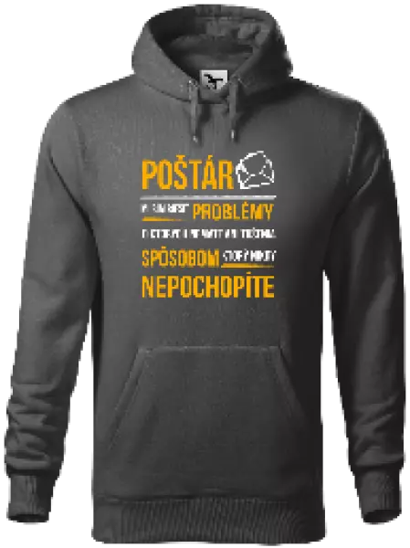 Pánska mikina Musím riešiť problémy - poštár