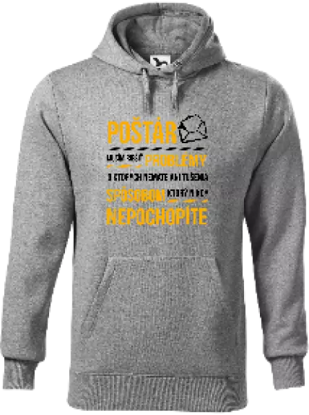 Pánska mikina Musím riešiť problémy - poštár