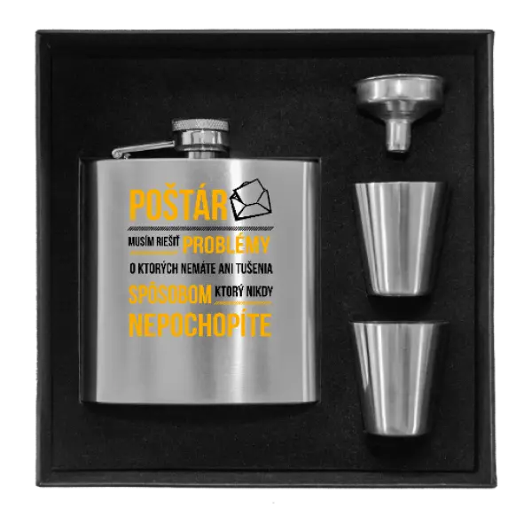 Ploskačka v krabičke Musím riešiť problémy - poštár