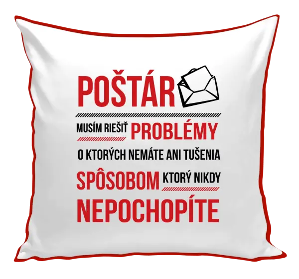 Vankúš Musím riešiť problémy - poštár