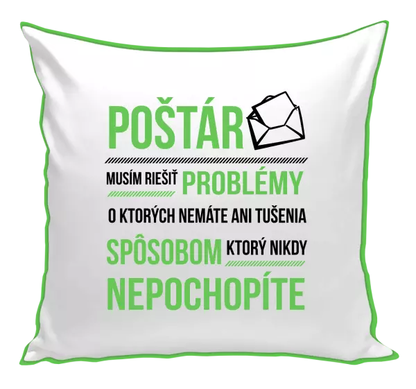 Vankúš Musím riešiť problémy - poštár