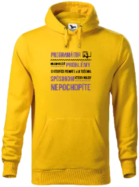 Pánska mikina Musím riešiť problémy - programátor