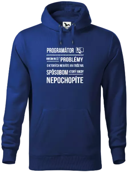Pánska mikina Musím riešiť problémy - programátor