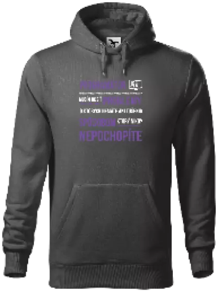 Pánska mikina Musím riešiť problémy - programátor